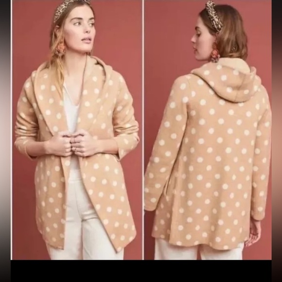 Anthropologie field flower hooded sweater/coat size xs - Picture 1 of 3
